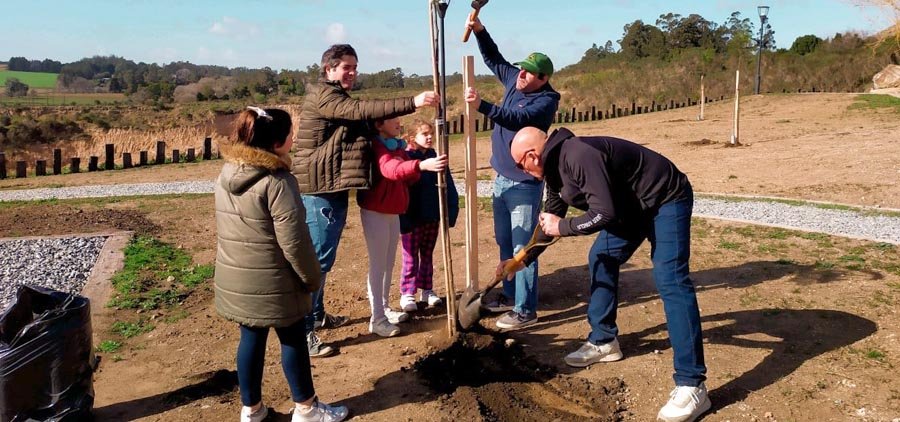 Comenzó el plan de forestación  en "La Tosquera" y "Pun Antü"