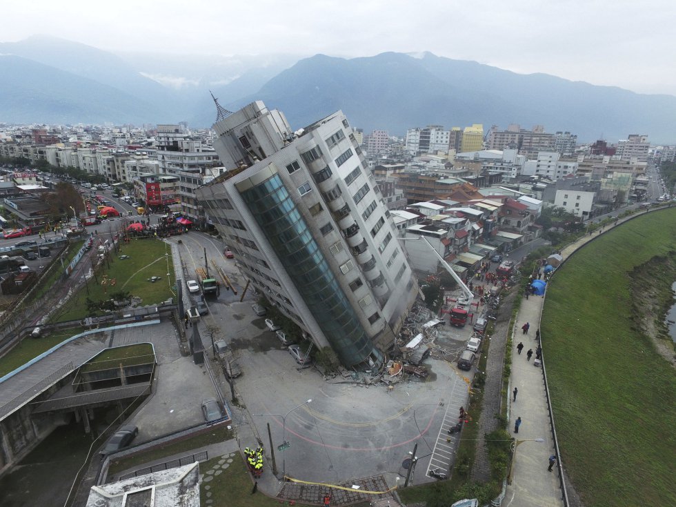 Un fuerte sismo sacudió Taiwán