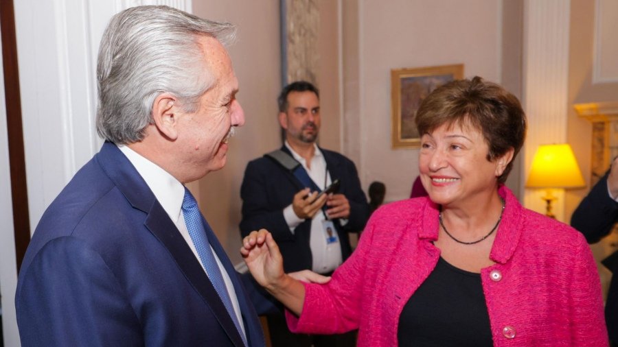 Georgieva elogió al gobierno argentino tras reunirse con Fernández