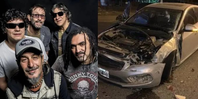 Los músicos de Kapanga sufrieron un accidente en la Ruta 7 y se salvaron de milagro