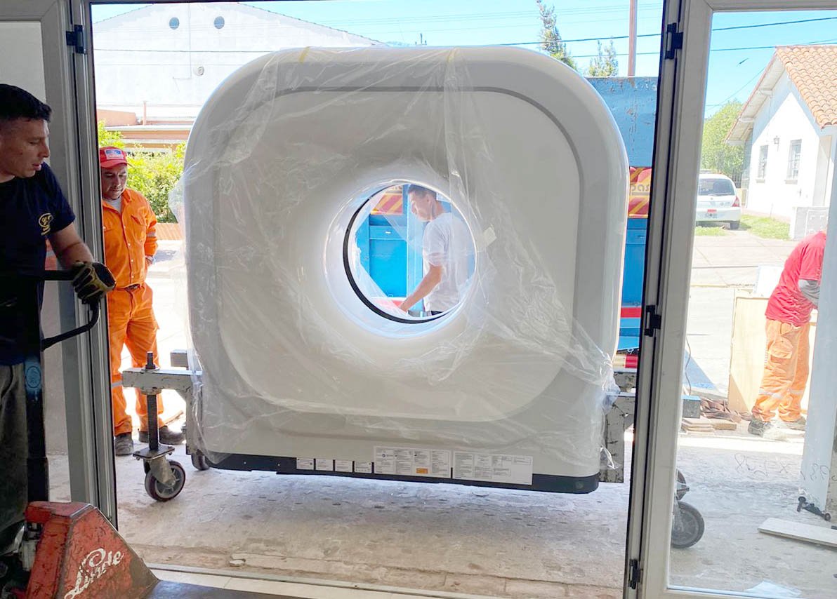 El nuevo tomógrafo ya está en el Centro de Diagnóstico por Imágenes