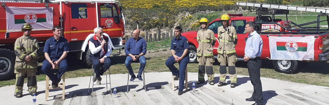 Bomberos Voluntarios lanzaron la campaña de prevención de incendios forestales