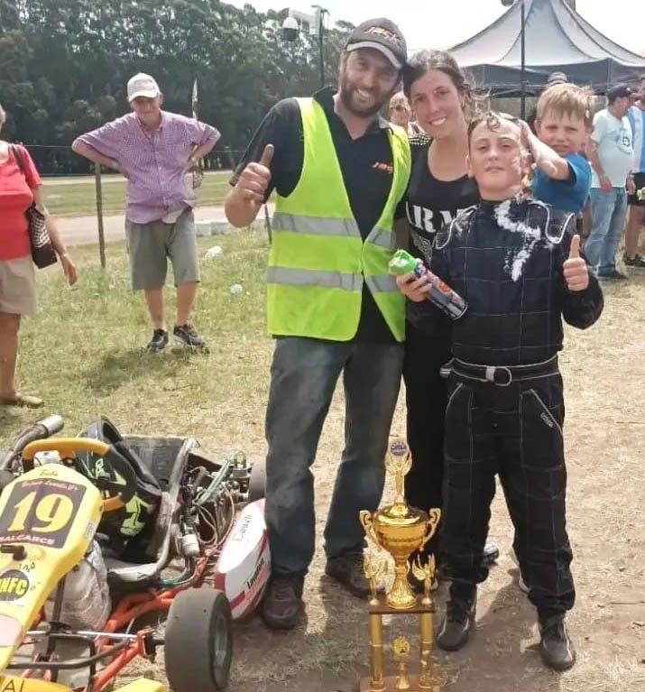 Benjamín Lantella subcampeón  en la categoría Escuela 110