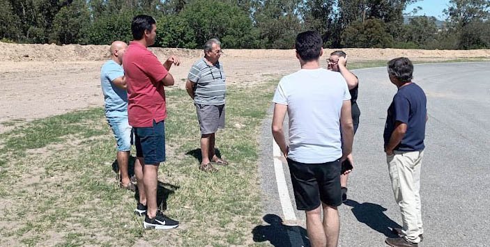 Reunión clave y recorrida por el "Fangio"