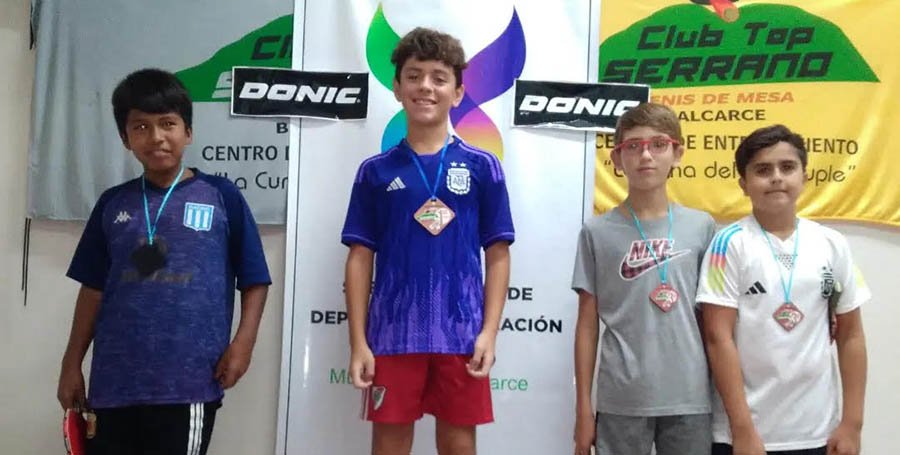 Busechian, Díaz, Gómez y Faiella,  ganadores en tenis de mesa