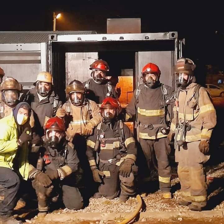 Bomberos Voluntarios participaron  de una capacitación internacional sobre incendios estructurales