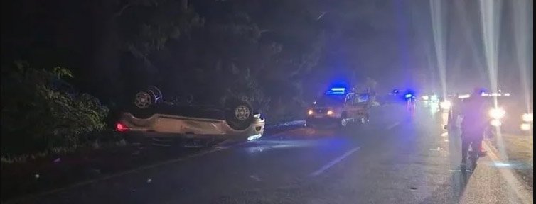 Vuelco en ruta 226: dos balcarceños muertos y un herido