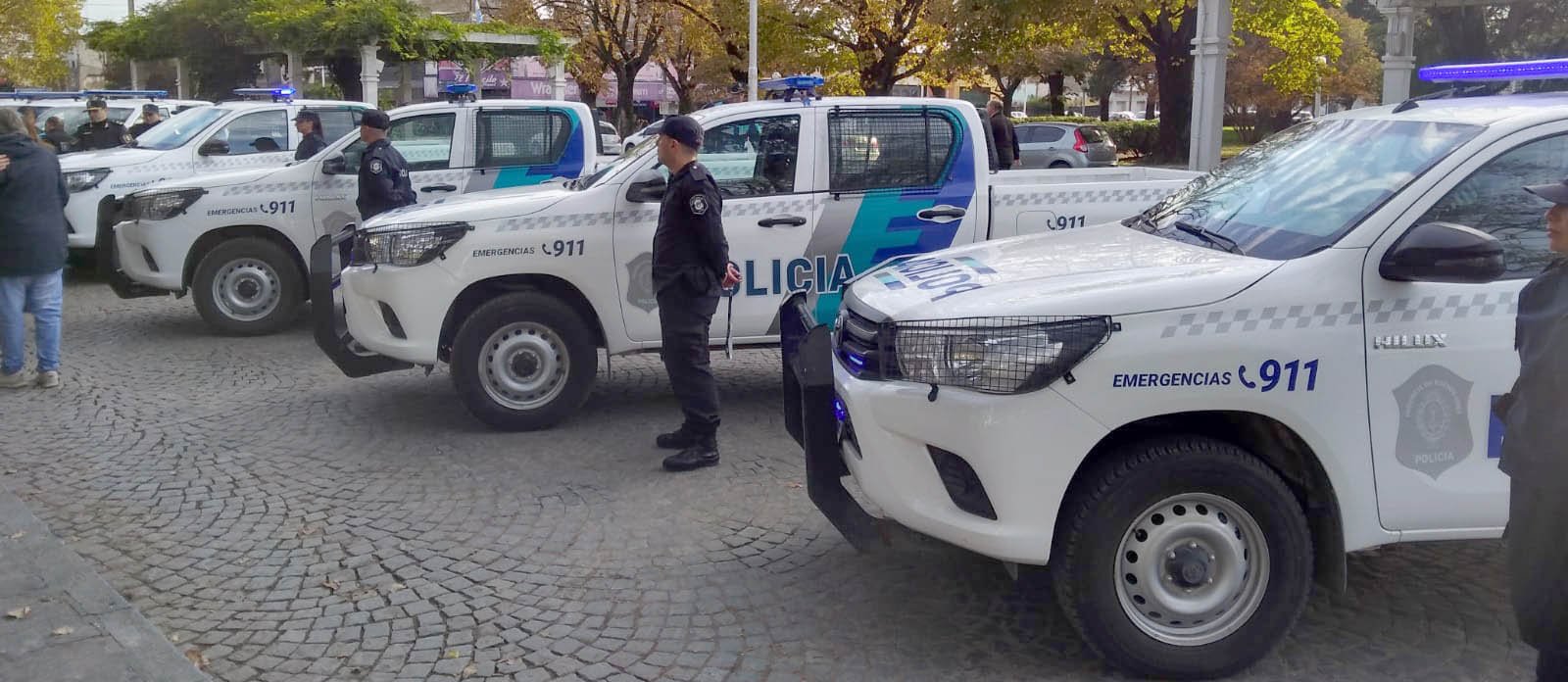 El Municipio recibió siete nuevos patrulleros del gobierno provincial