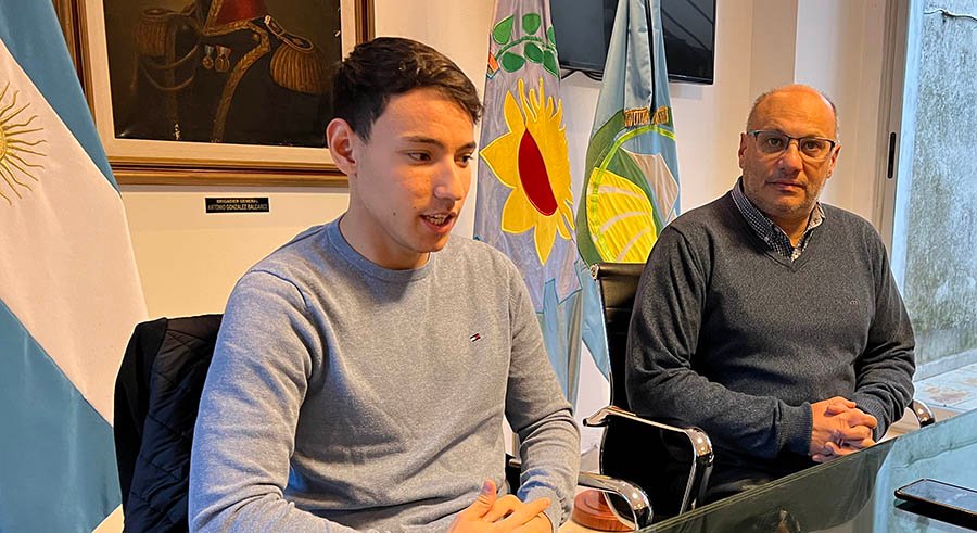 El Intendente felicitó a Ciantini tras su victoria del fin de semana