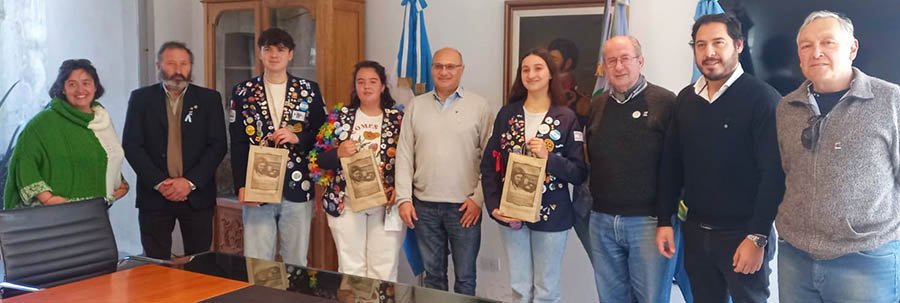 El Intendente Municipal recibió a  intercambistas del Club Rotary Internacional