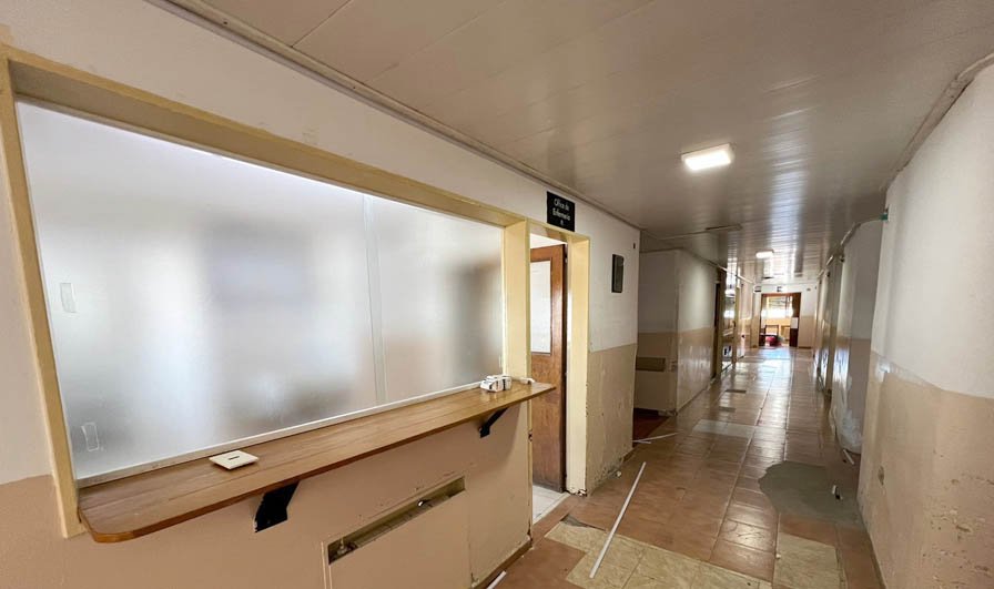 Comenzaron los trabajos de refacción en el segundo piso del Hospital