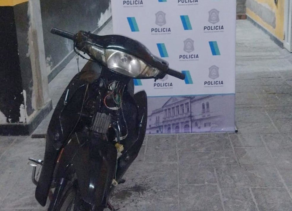 Recuperaron moto robada
