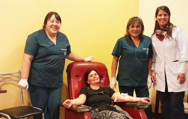 Buena convocatoria de vecinos tuvo la campaña de  donación de sangre organizada por los Bomberos Voluntarios
