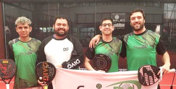 Mario Monfroglio invencible: ganó un torneo federal junto al marplatense Tomás Pérez